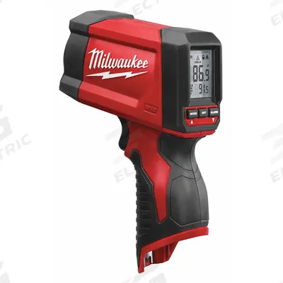 MILWAUKEE Infrared Thermometer: 2278-20NST, Included, Avg/Difference/Max Temp/Min Temp - Harsh Environment Infrared Thermometers