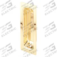 PRIME-LINE Tray Pull: Unthreaded Holes, Steel, Gold, Tray, 3 1/4 in Overall Lg, 1 PR (MPN N 6826). Key specifications — Mounting Type: Unthreaded Holes; Brand: PRIME-LINE; Color: Gold; Finish: Polished Brass; Material Family: Steel.