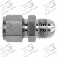 BRENNAN INDUSTRIES Compression Fitting Straight: 1/2 in OD x 1/2 in OD Fitting Size, Stainless Steel (MPN NS2402-08-08-SS). Key specifications — Series: NS2402; Brand: BRENNAN INDUSTRIES.