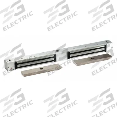 DYNALOCK Electromagnetic Lock: 14 in Lg, 2 3/16 in Wd - Double-Door Magnetic Locks