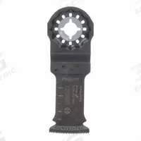 BOSCH Oscillating Tool Blade: 1 1/4 in Blade Wd, 4 in Overall Lg, Plunge Cutting, Steel, 1 Pieces (MPN OSL114). Key specifications — attr1097473: Wood; attr1097476: BOSCH; attr1097456: Plunge Cutting.