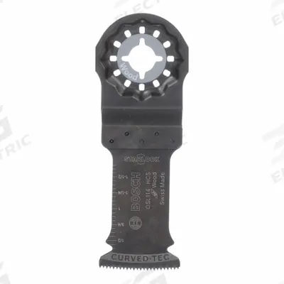 BOSCH Oscillating Tool Blade: 1 1/4 in Blade Wd, 4 in Overall Lg, Plunge Cutting - Starlock Mounted Blades