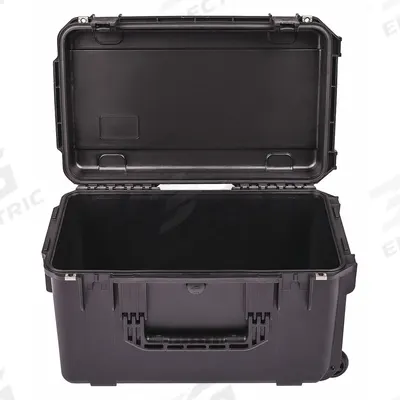 SKB Protective Case: 13 in x 22 in x 12 in Inside, No Foam, Black, 2 Wheels - Standard Protective Transport Cases