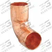 NIBCO Sweat Fitting Elbow: 1 in CTS x 1 in CTS, Cup x FTG, Wrot Copper (MPN U607I 1)
