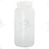 QORPAK Sampling Bottle: HDPE, 500 mL, 16.9 fl oz, Closure Included, Natural, 53-400, Polypropylene (MPN PLC-03594). Key specifications — Brand: QORPAK; Graduated: No; Body Color: Natural.