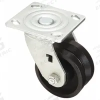 APPROVED VENDOR Plate Caster: Swivel, Iron, 4 in Wheel Dia, 1 1/2 in Wheel Wd, 5 5/8 in Mounting Ht (MPN 1NWB2). Key specifications — attr1100373: APPROVED VENDOR.