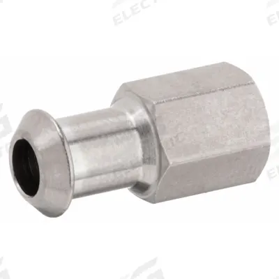 SMC Vacuum Pad Adapter: For 20 mm to 32 mm Pad Size, 5 mm Port Size, 250°C Max Op Temp - Internal Threaded Vacuum Pad Adapters