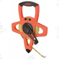 CRESCENT LUFKIN Long Tape Measure: Manual, PS1809DN, SAE/Engineers Scale, 300 ft, 1/100 ft, Steel. Key specifications — attr939846: PS1809DN; attr939849: Steel; attr939859: Nonmagnetic Single Hook; attr939850: Single-Sided; attr939855: 1/100 ft; attr944023: Hook End; attr940484: CRESCENT LUFKIN; attr985224: Plastic with Grip.