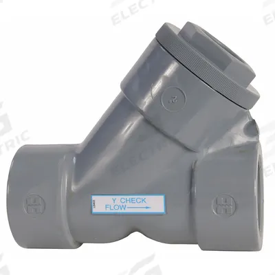 HAYWARD Y Check Valve: Piston, Y-Style Valve Body, 1 in Pipe Size, Socket x Socket - PVC Y Piston Check Valves