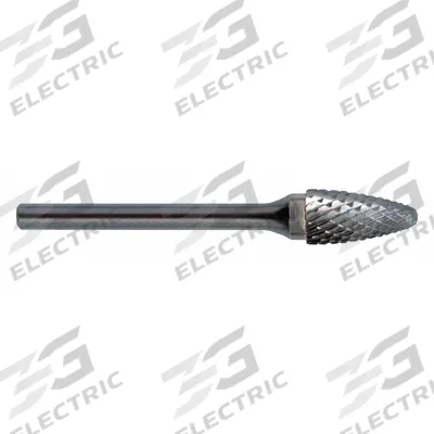 CLE-LINE Carbide Bur: Ball-Nosed Tree, SF-1L6, Double Cut, 1/4" x 1/2" Head - Double-Cut Ball-Nosed Tree Burs