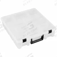 FLAMBEAU Compartment Box: 14 in x 15 in x 3 1/2 in, Clear, Not Electrostatic Discharge Conductive (MPN T9007). Key specifications — ESD Conductive: Not Electrostatic Discharge Conductive; Color: Clear; Compartment WxD: 4-1/2 in x 3-3/4 in; Brand: FLAMBEAU; Material: Plastic.