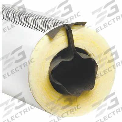 OWENS CORNING Pipe Insulation: Tube, Fiberglass, Slit with Adhesive and Flap, 1/2 in Thick - Fiberglass Straight Tube Insulation