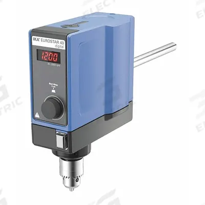 IKA Overhead Mixer: 2,000 RPM Max Speed, 40 N-cm, 30,000 cps Max Viscosity - Low-Torque Overhead Stirrers