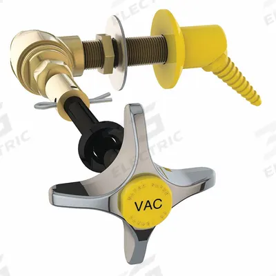 INSTOCK Fume Hood Fitting: Fume Hood Fittings, 2 3/4 in Overall Wd, 20 in Overall Lg