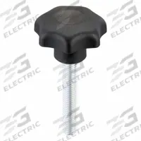 KIPP Hand Knob: 7 Point, Plastic w/ Steel Thread, M12 Thread, 20 mm Thread Lg, 50 mm Dia (MPN K0155.412X20). Key specifications — Brand: KIPP.