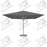 CALIFORNIA UMBRELLA Outdoor Umbrella: Gray, Aluminum/Steel, Hand Crank, 145 1/8 in Overall Ht (MPN SOLA338001-6044). Key specifications — Brand: CALIFORNIA UMBRELLA; Canopy Color: Gray; Includes Base: Yes; Includes Lights: No; Opening Mechanism: Hand Crank; Pole Material: Aluminum.