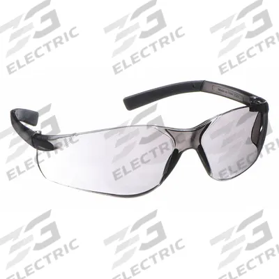 CONDOR Safety Glasses: Gray Lens, Frameless, Scratch-Resistant, Gray Frame - Padded Comfort-Fit Safety Glasses