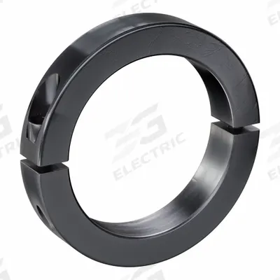 RULAND MANUFACTURING Shaft Collar: 2-Piece, Metric, Round, Clamp-On, 80 mm Bore Dia - Steel Shaft Collars