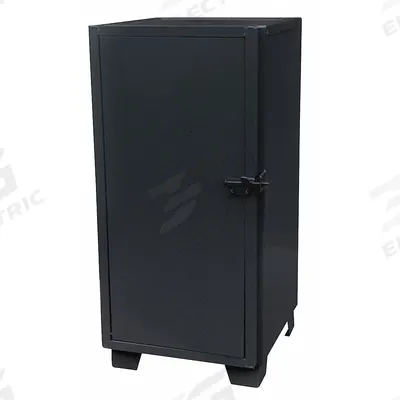 JAMCO Storage Cabinet: 24 in x 24 in x 54 in, Swing Handle & Padlock Hasp, 14 ga Panel Thick - Industrial Shelf Cabinets