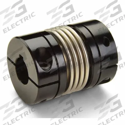 RULAND MANUFACTURING Bellows Coupling: 30 mm Bore Dia 1, 15 mm Bore Dia 2 - Clamp-On Bellows Shaft Couplings for Keyed Shafts