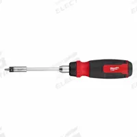 MILWAUKEE Multi-Bit Screwdriver: Hex/Nut Driver/Spanner/Torq-Set/Torx Tip, 26 Tips, 10 in Overall Lg (MPN 48-22-2912). Key specifications — attr1205339: 7 (Torx Security); attr1205303: MILWAUKEE.
