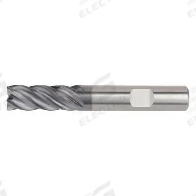 WIDIA HANITA Corner Radius End Mill: Carbide, AlTiN Coated, 5 Flute, 25 mm Mill Dia - Fast-Cutting Carbide Corner-Radius End Mills for Steel & Cast Iron