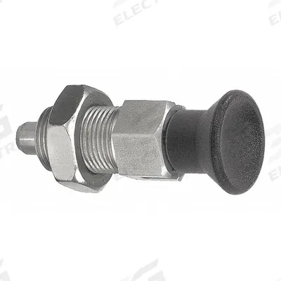 KIPP Indexing Plunger: Locking, SS, 3/4"-16 Thread - Locking Pull-Knob Indexing Plungers with Jam Nut
