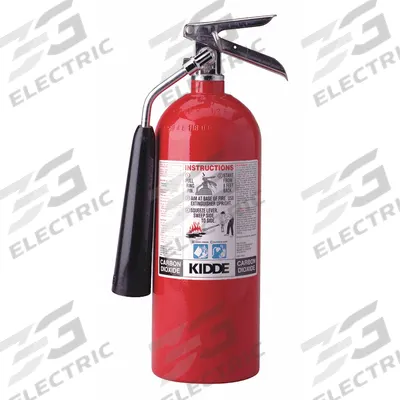 KIDDE Fire Extinguisher: 5 lb Extinguisher Capacity, 5B:C - Class BC Fire Extinguishers