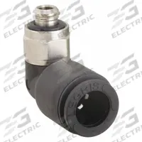 LEGRIS Push-Fit Elbow Fitting: 8 mm OD x 10 mm Pipe Size, Push-to-Connect x Metric, Black, 10 PK (MPN 3199 08 60). Key specifications — Brand: LEGRIS.
