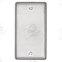 RACO Electrical Box Cover: 1 Gangs, Hub, For Rectangular Box Shape, Steel, 6.5 cu in Capacity (MPN 861). Key specifications — Brand: RACO; For Box Shape: Rectangular; Material: Steel; Cover Design: Hub.