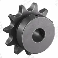 TSUBAKI Single Strand Sprocket: 40, For 1/2 in Chain Pitch, 1/2 in Bore Dia, 11 Teeth, Steel (MPN 40B11F-1/2). Key specifications — Brand: TSUBAKI.