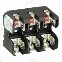 LITTELFUSE Fuse Block: Open Block Design, 3 Pole, 600 V AC, Box Lug, Indicating (MPN LFJ600603CID). Key specifications — Brand: LITTELFUSE.
