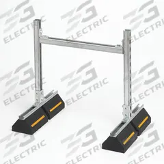 DURA-BLOK Duct Support Block: Rubber Base, Electroplated Cast Iron, 20.75 in Overall Lg (MPN DB2336DS). Key specifications — Support Material: Cast Iron; Base Material: Rubber; Base Size: 20.75 in L x 31.5 in W; Brand: DURA-BLOK.