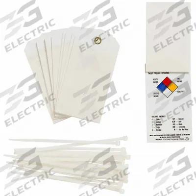 BRADY Tag: Polyester, Rectangle, 5 3/4 in Ht, 3 in Wd, 0.01 in Thick, Indoor/Outdoor - Safety