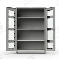 STRONG HOLD Storage Cabinet: 48 in x 24 in x 75 in, Legs, 3 Adj Shelves, Medium Gray, Gray, Swing (MPN 46-LD-243-L). Key specifications — Base Type: Legs; Cabinet Color: Medium Gray; Frame Assembled: Assembled; Brand: STRONG HOLD.