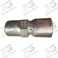 AEROQUIP Hydraulic Crimp Fitting: Steel x Steel, Straight, -16 For Hose Dash Size, Male x Genderless (MPN FJ3152-1216S). Key specifications — Fitting Gender: Male x Genderless; Fitting Connection Type: NPTF x Crimp; Thread Size: 3/4"-14; For Hose Dash Size: -16; Brand: AEROQUIP.