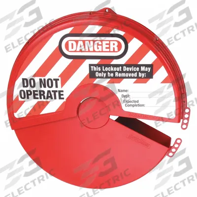 MASTER LOCK Gate Valve Lockout: Collapsible Gate Valve Lockout, For 10 in Max Hand Wheel Dia - Collapsible Gate Valve Lockouts
