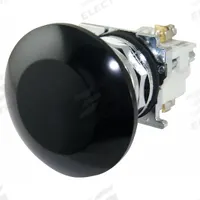 EATON Mushroom Head Push Button: Non-Illuminated, Mushroom Head Profile, Metallic, 30 mm, 1NO/1NC (MPN 10250T33B). Key specifications — Brand: EATON; Action: Momentary; Series: 10250T; Push Button Material Type: Metallic.