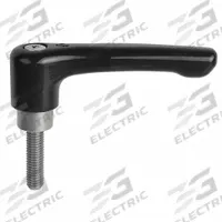 KIPP Adjustable Handle: Zinc w/ Steel Thread, 1/4"-20 Thread, 40 mm Thread Lg, 65 mm Lg (MPN K0738.2A21X40). Key specifications — Brand: KIPP.