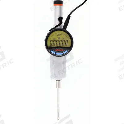 MITUTOYO Digital Indicator w/Calibration: 0 in to 2 in /0 in to 50.8 mm, Inch/Metric - Digital Indicators with Removable Flat Back