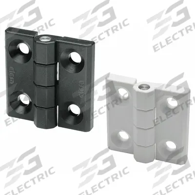 ELESA Pivot Hinge: Plastic, 1 3/16 in Leaf Ht - Full Surface-Mount Pivot Hinges