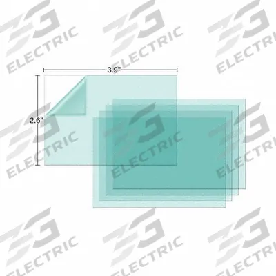 LINCOLN ELECTRIC Inside Cover Lens: VIKING 2450 Series Helmet, Polycarbonate, Clear - Welding Lens Covers & Protection Plates