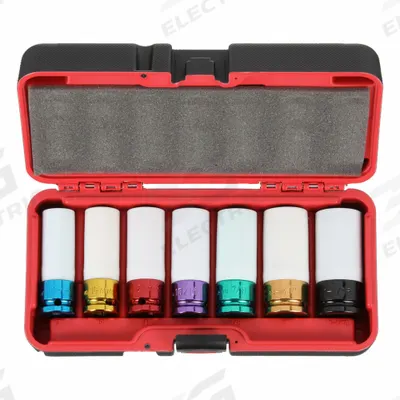 AMERICAN FORGE & FOUNDRY Automotive Socket Set: 1/2 in Drive Size - Non-Marring Impact Socket Sets