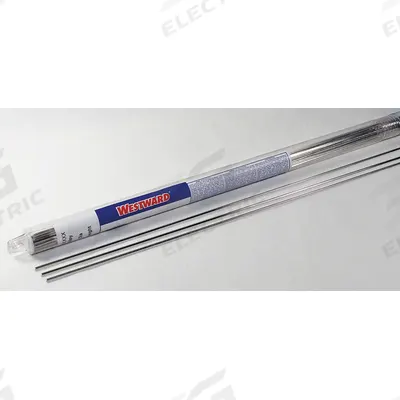 WESTWARD Welding Rod: Magnesium, ERAZ61A, 1/8 in x 36 in - ERAZ61A TIG Welding Rods