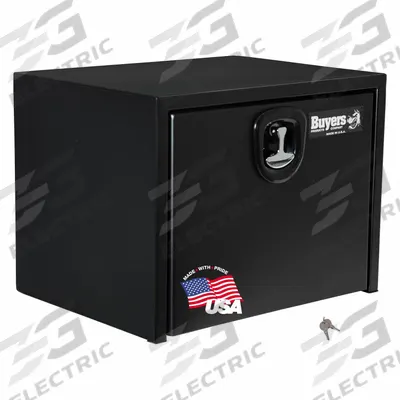 BUYERS PRODUCTS Underbody Truck Box: Underbody Truck Box, Single Drop-Down Door Door, Black - Single Drop-Down Door Boxes