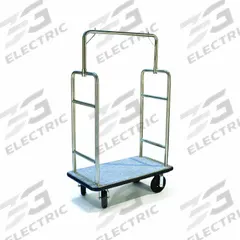 CSL Bellman Cart: 1 1/2 in Frame Dia, 44 in Overall Lg, 24 in Overall Dp, 72 in Overall Ht, Gray (MPN 2599BK-010-GRY). Key specifications — Brand: CSL; Frame Finish: Stainless Steel; Product Type: Bellman Cart; Caster Type: (2) Rigid.