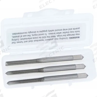 CHICAGO-LATROBE Tap Kit: #0-80 UNC, H2 / 2B, 2 Flute - Three-Piece Hand Tap Sets