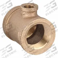 APPROVED VENDOR Metal Pipe Tee: Tee, 1 in x 1/4 in x 1 in, Class 125, C89833 Brass, 200 psi @ 72°F (MPN ZUSA-PF-10470). Key specifications — Brand: APPROVED VENDOR; Maximum Operating Pressure: 200 psi @ 72 °F.