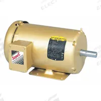 BALDOR General Purpose Motor: Rigid Base Mount, Totally Enclosed Fan Cooled, 3 hp, 575V AC (MPN EM3611T-5). Key specifications — Brand: BALDOR; Nameplate Voltage @ 60 Hz: 575V AC; Full Load Current @ 60 Hz: 3.3 A; Nameplate RPM @ 60 Hz: 1,735 RPM; Motor Enclosure: TEFC.