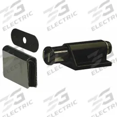 MONROE PMP Door Catch: 1 3/32 in Lg, 1 1/32 in Wd, 1 3/32 in Ht, Black (MPN 4FCW8). Key specifications — Brand: MONROE PMP.